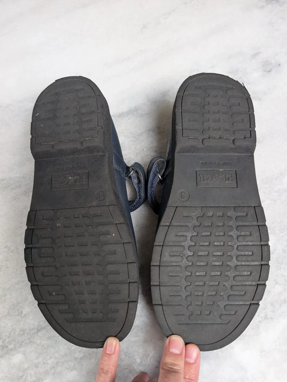 The Children's Place Classic Mary Jane Platform Flats in Navy